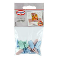 VERSCHLUSSCLIPS  - Hellrosa/Hellgrün, Design, Kunststoff (0,8cm) - Dr.Oetker