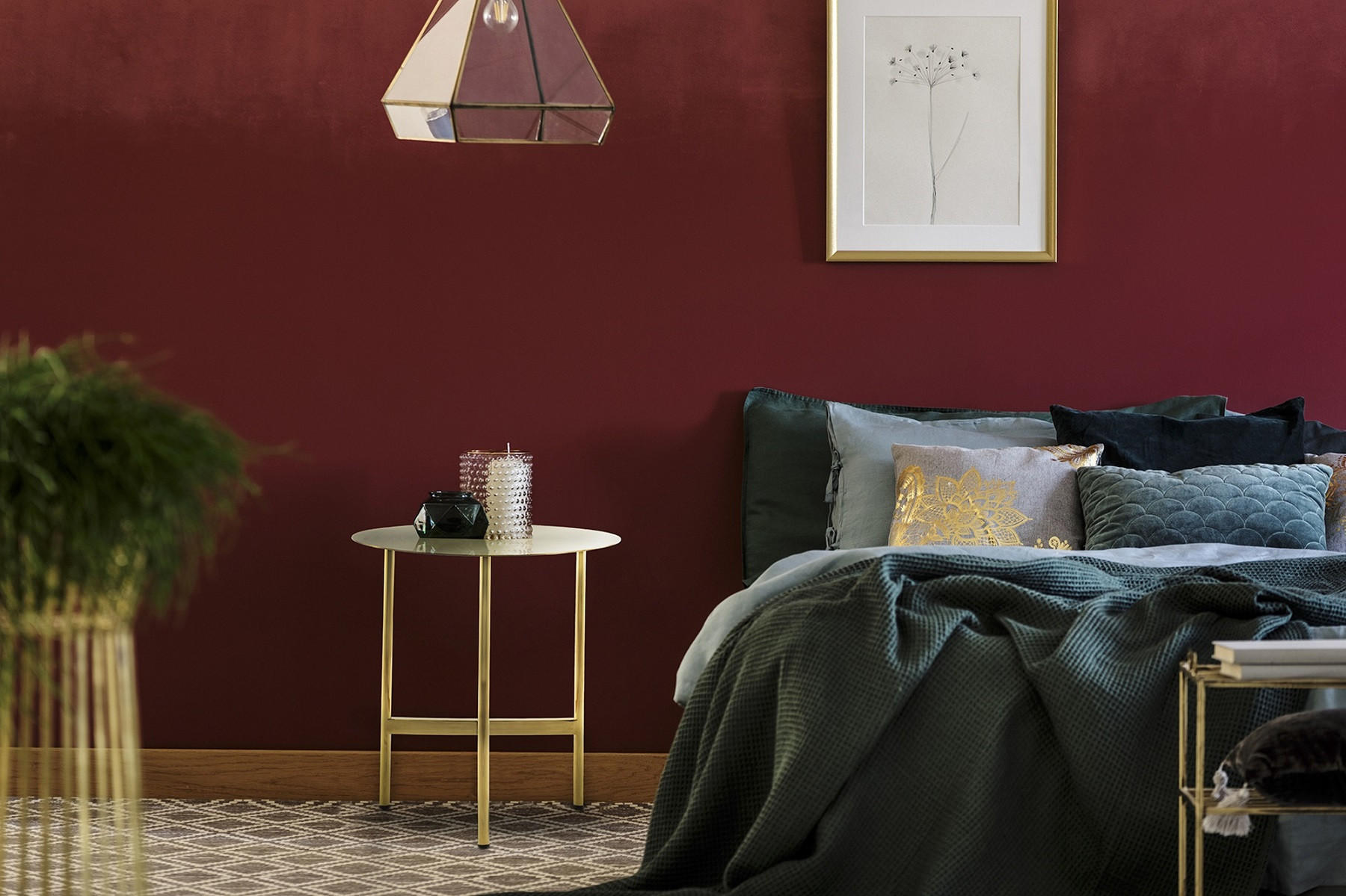 BEISTELLTISCH Goldfarben rund  - Goldfarben, Design, Metall (40/54/40cm) - Kayoom