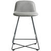 BARHOCKER in Metall, Textil Schwarz, Hellgrau  - Hellgrau/Schwarz, Basics, Textil/Metall (50/85/48cm) - Celina Home