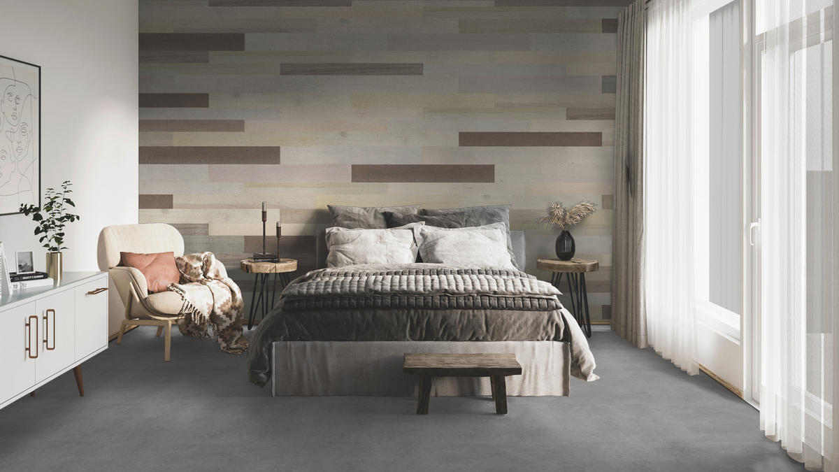 WANDVERKLEIDUNG - Graubraun, Basics, Holz (120/12/1cm)