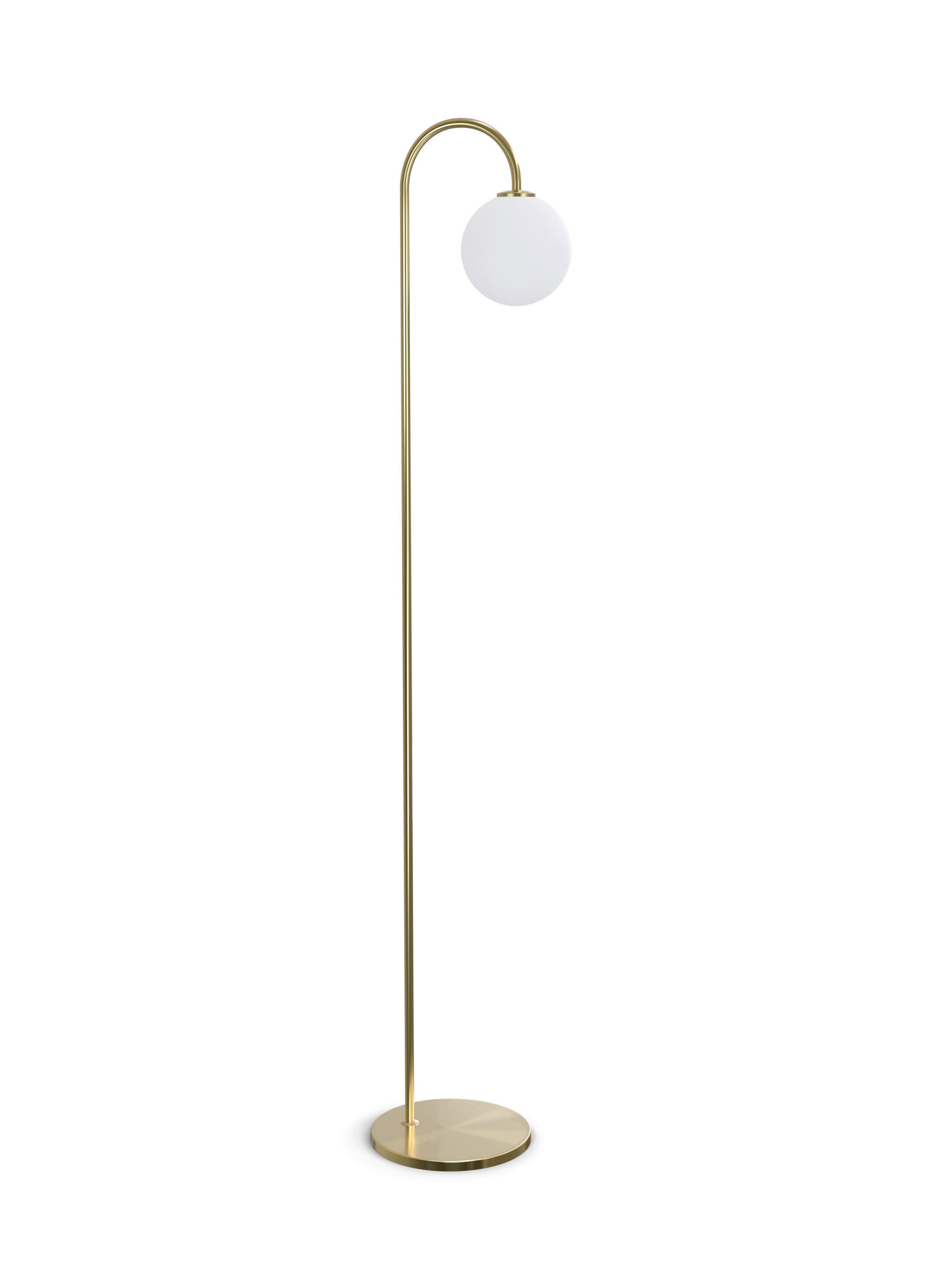 STEHLEUCHTE 22/28/136,60 cm    - Messingfarben, KONVENTIONELL, Metall (22/28/136,60cm) - Belid