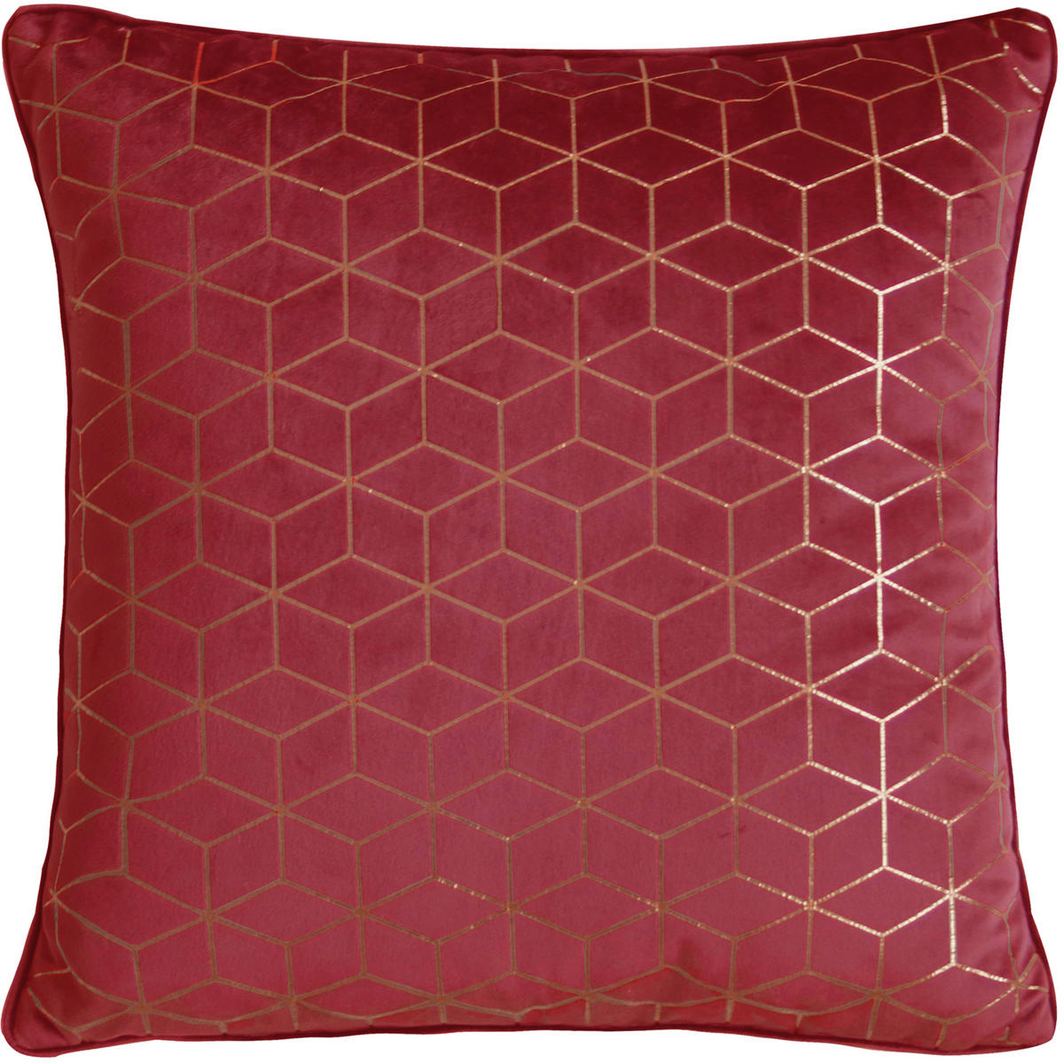 ZIERKISSEN 45/45 cm  - Dunkelrot, Trend, Textil (45/45cm) - Novel