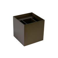 LED-WANDLEUCHTE Xio 9.7/9.7/9.7 cm   - Cappuccino, Design, Metall (9.7/9.7/9.7cm) - Lucide