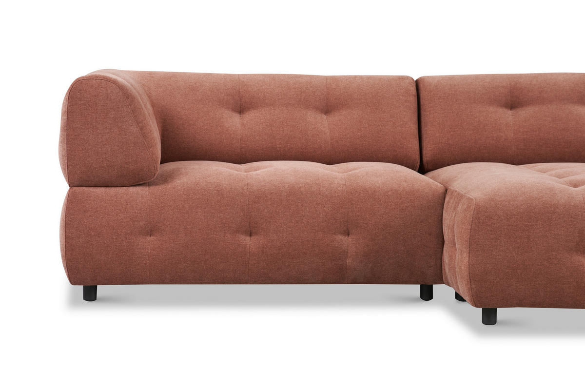 SOFFA i rostfärgad  - svart/rostfärgad, Design, textil/plast (244/73/140cm) - Pure Home Comfort