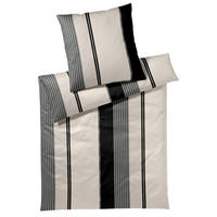 WENDEBETTWÄSCHE Makosatin 155/220 cm  - Schwarz, Design, Textil (155/220cm) - Joop!