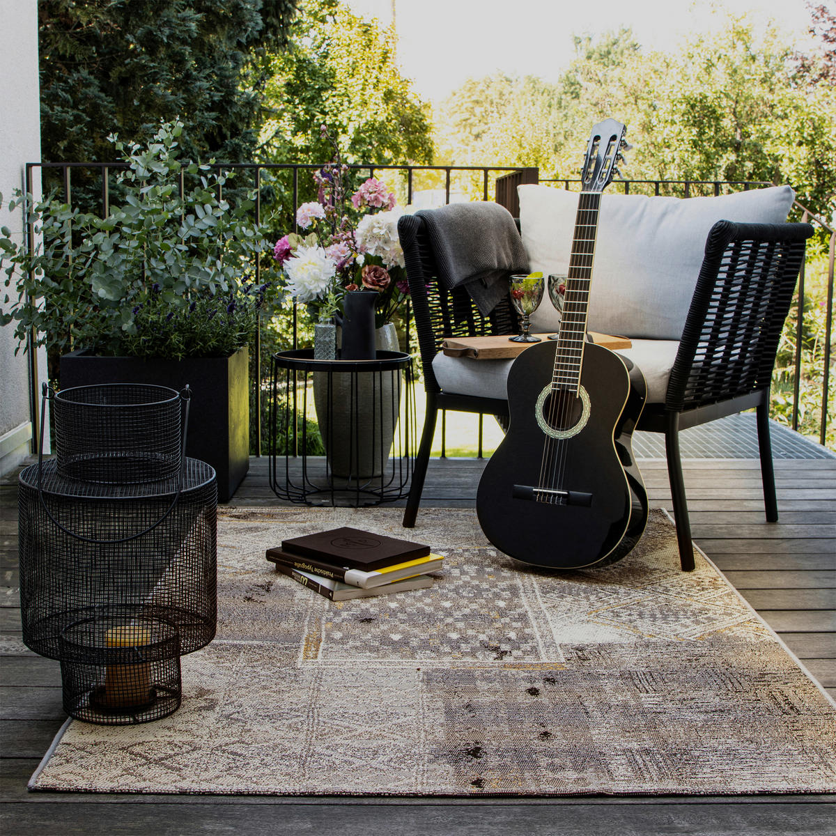 OUTDOORTEPPICH 160/230 cm  - Beige/Grau, Design, Textil (160/230cm) - Novel