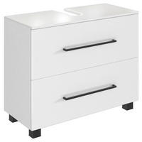 WASCHBECKENUNTERSCHRANK 70/54/35 cm  - Weiss/Schwarz, Konventionell, Holzwerkstoff/Kunststoff (70/54/35cm) - Held