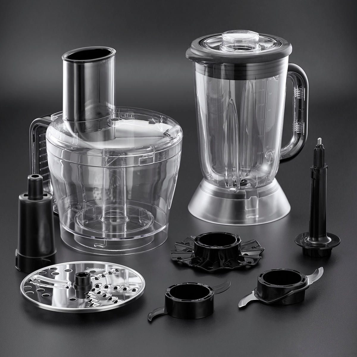 UNIVERSALZERKLEINERER  - Rot/Schwarz, Basics, Kunststoff/Metall (21/40/25cm) - Russell Hobbs