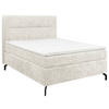 BOXSPRINGBETT 140/200 cm  in Greige  - Greige/Schwarz, Design, Textil/Metall (140/200cm) - Esposa