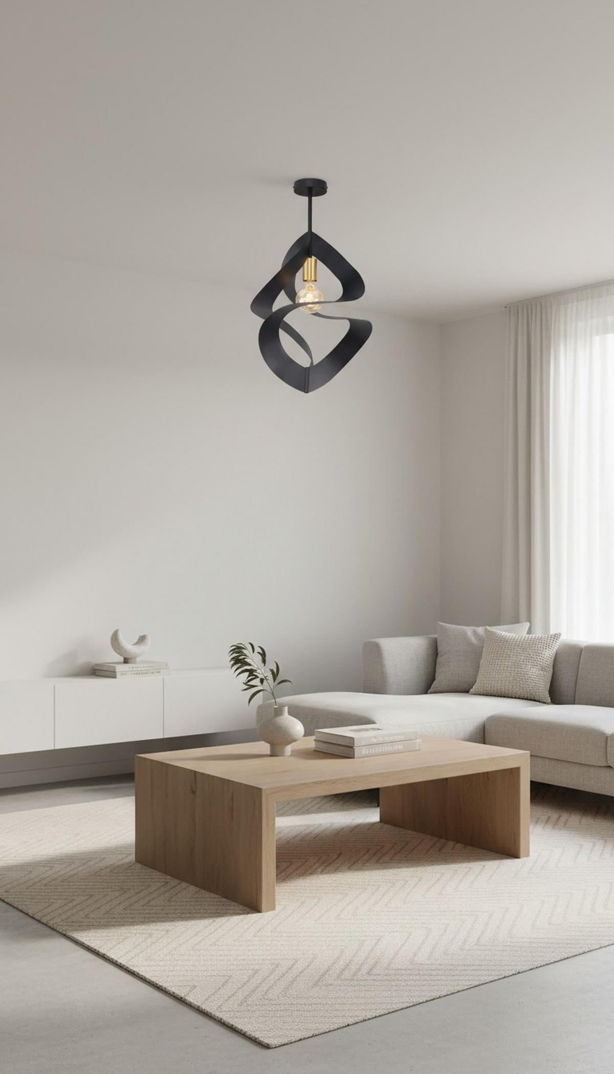 DECKENLEUCHTE  35/60 cm    - Goldfarben/Schwarz, Design, Metall (35/60cm) - Collet's Monde