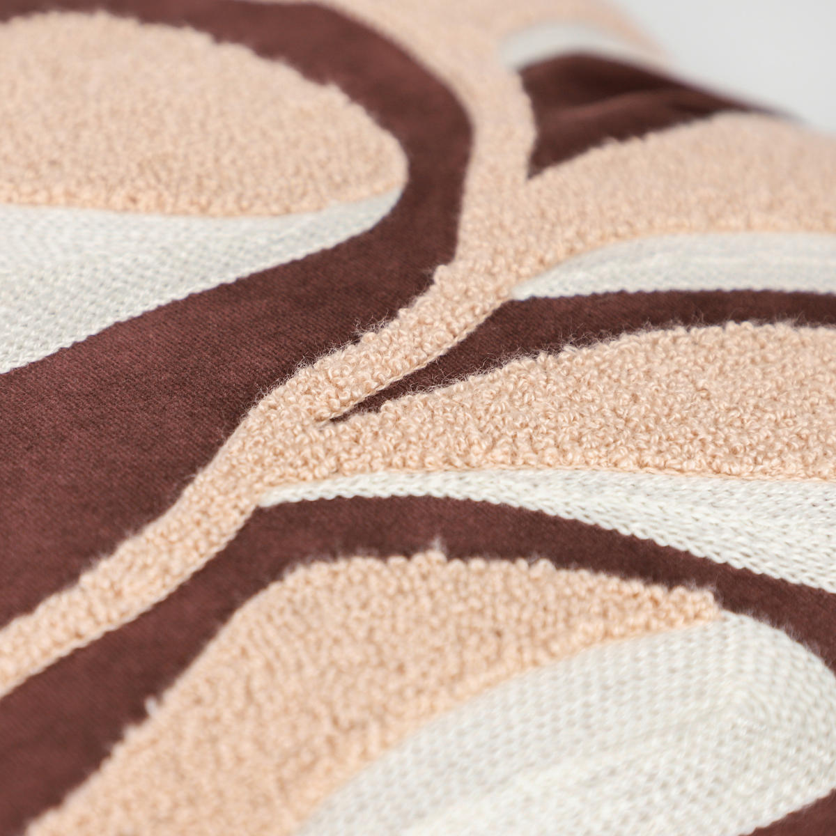 KISSENHÜLLE SW-Plant rot 45/45 cm  - Rotbraun/Creme, Design, Kunststoff/Textil (45/45cm) - Schöner Wohnen