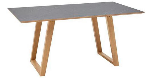 ESSTISCH in Holz, Kunststoff 160/90/76 cm  - Eichefarben/Grau, KONVENTIONELL, Holz/Kunststoff (160/90/76cm) - Dieter Knoll