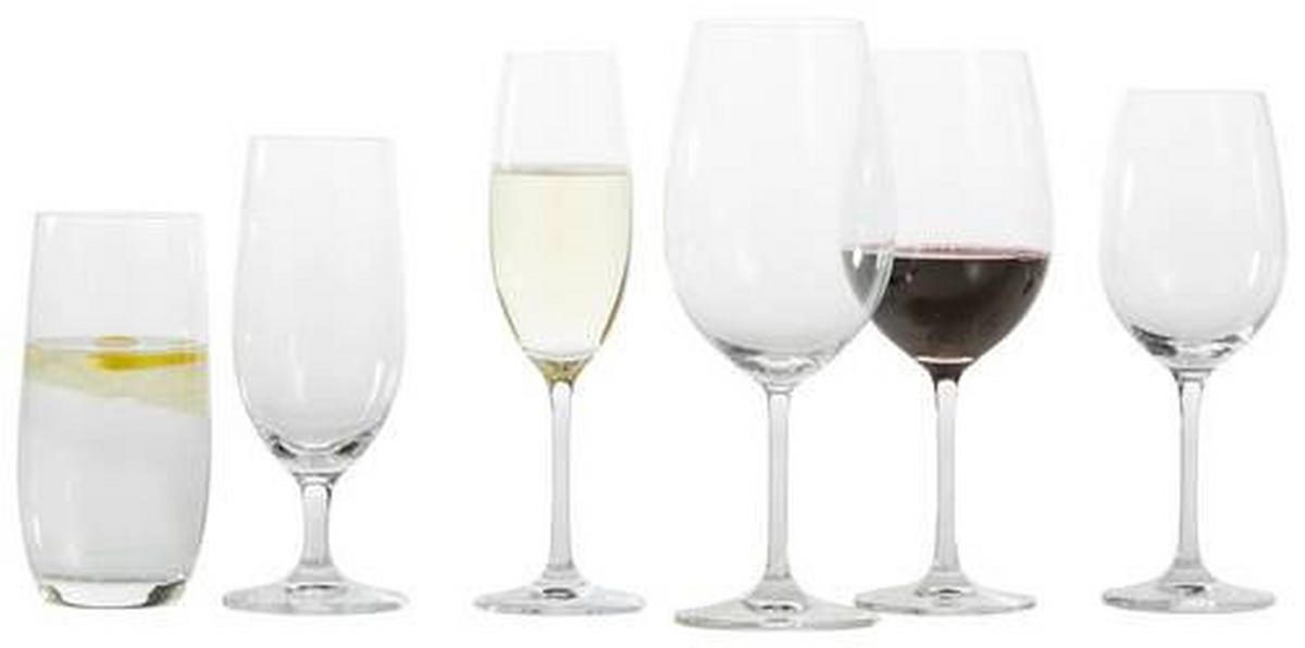 GLÄSERSET Celebration  6-teilig  - Klar, Basics, Glas (30,8/20,9/24,3cm) - Novel