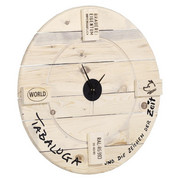WANDUHR Naturfarben 78 cm - Naturfarben, Trend, Holz/Metall (78cm) - Carryhome