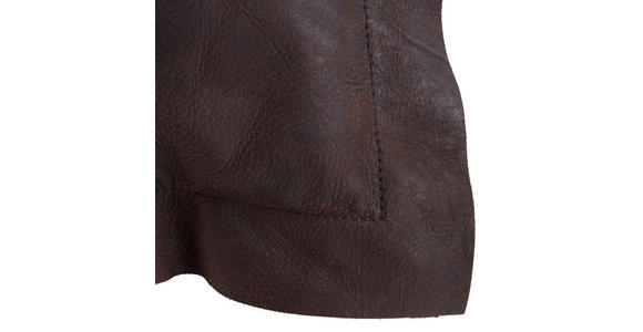 ZIERKISSEN 52/52 cm - Dunkelbraun, Design, Leder (52/52cm) - Ambiente
