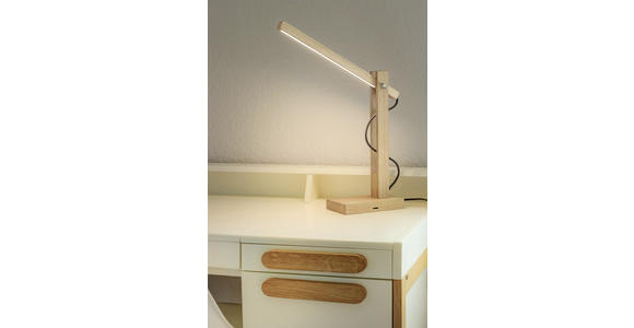 LED-SCHREIBTISCHLEUCHTE 45/12/50 cm   - Eichefarben, Natur, Holz (45/12/50cm) - Dieter Knoll