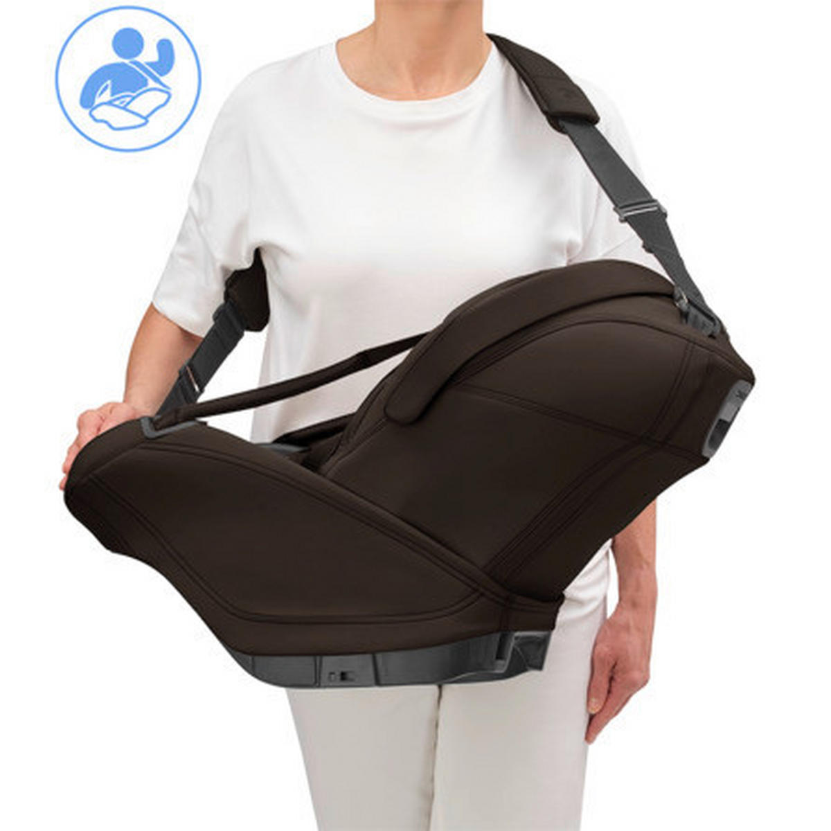 BABYSCHALE  Coral Slide Pro Espresso Brown  - Braun, Basics, Kunststoff/Metall (44/44,6/76cm) - Maxi Cosi Pro