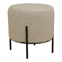 PALL i metall, textil svart, beige  - beige/svart, Design, metall/textil (35.5/37cm)