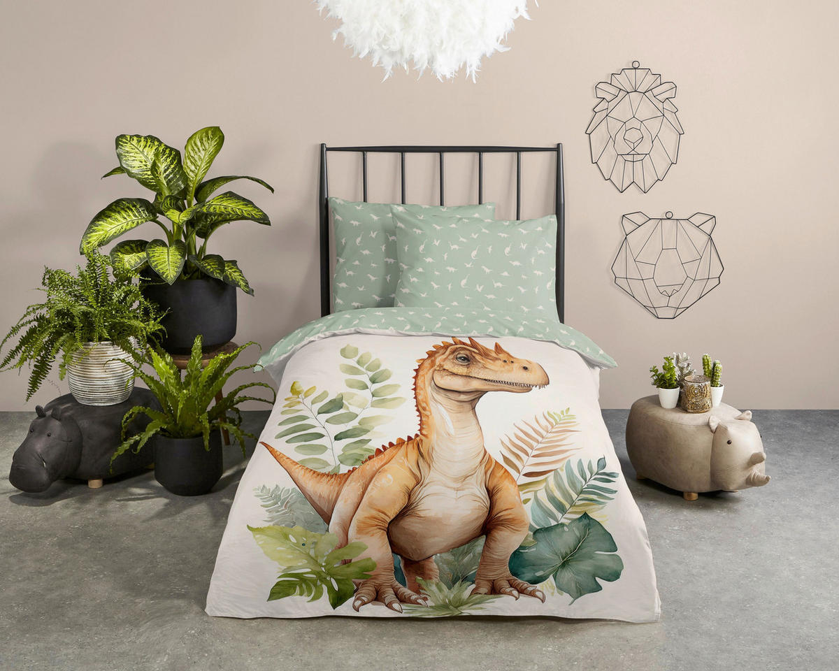 KINDERBETTWÄSCHE 140/200 cm  - Champagner/Creme, Basics, Textil (140/200cm)