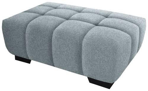 HOCKER in Textil Türkis  - Türkis/Schwarz, Konventionell, Textil/Metall (106/40/72cm) - Hom`in