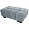 HOCKER in Textil Türkis  - Türkis/Schwarz, Konventionell, Textil/Metall (106/40/72cm) - Hom`in