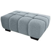 HOCKER in Textil Türkis  - Türkis/Schwarz, Konventionell, Textil/Metall (106/40/72cm) - Hom`in