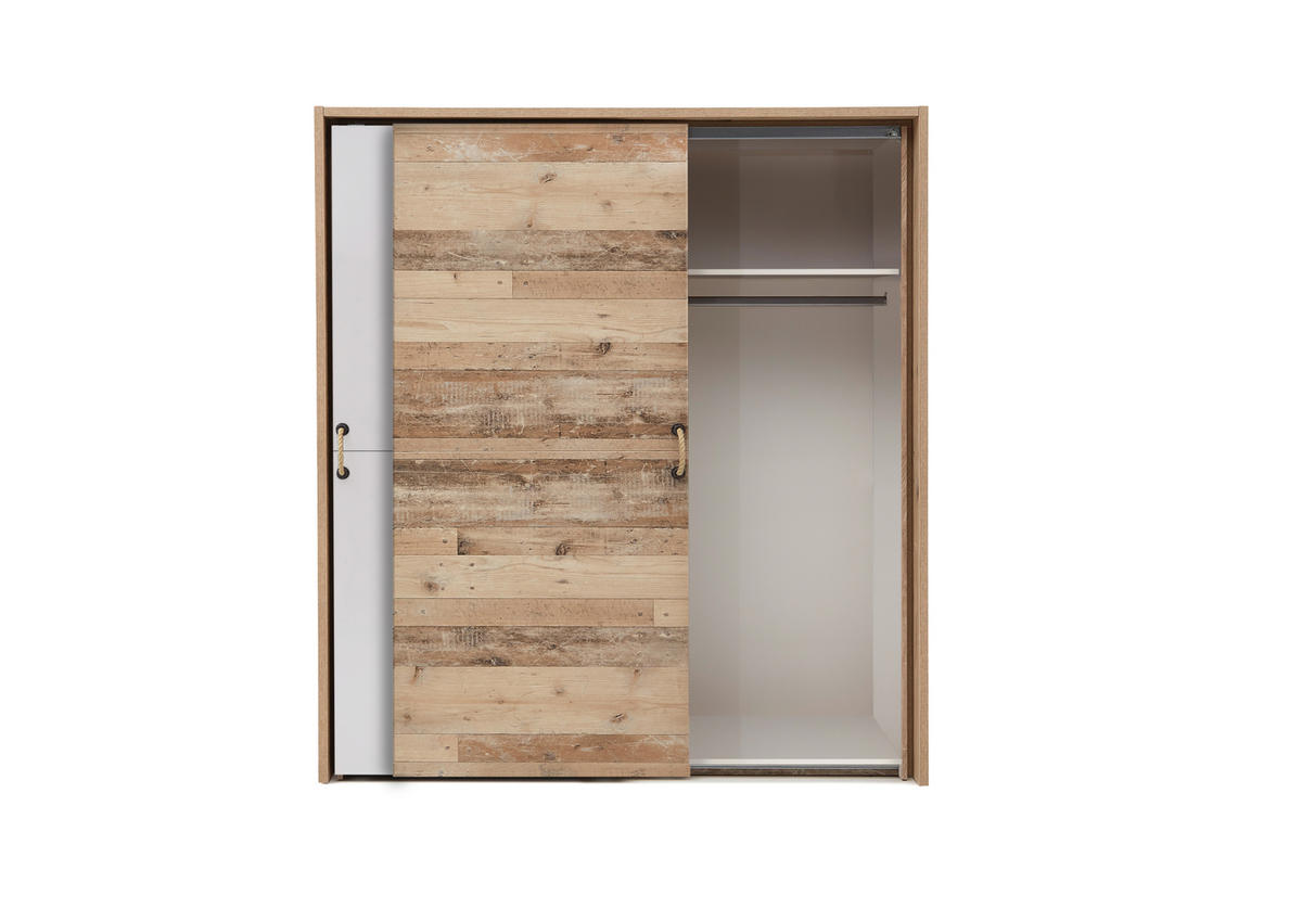 ORMAR ZA ODEĆU bela, boja smreke  170/195,5/60 cm  - boja smreke/bela, Lajfstajl, pločasti materijal/plastika (170/195,5/60cm) - Carryhome