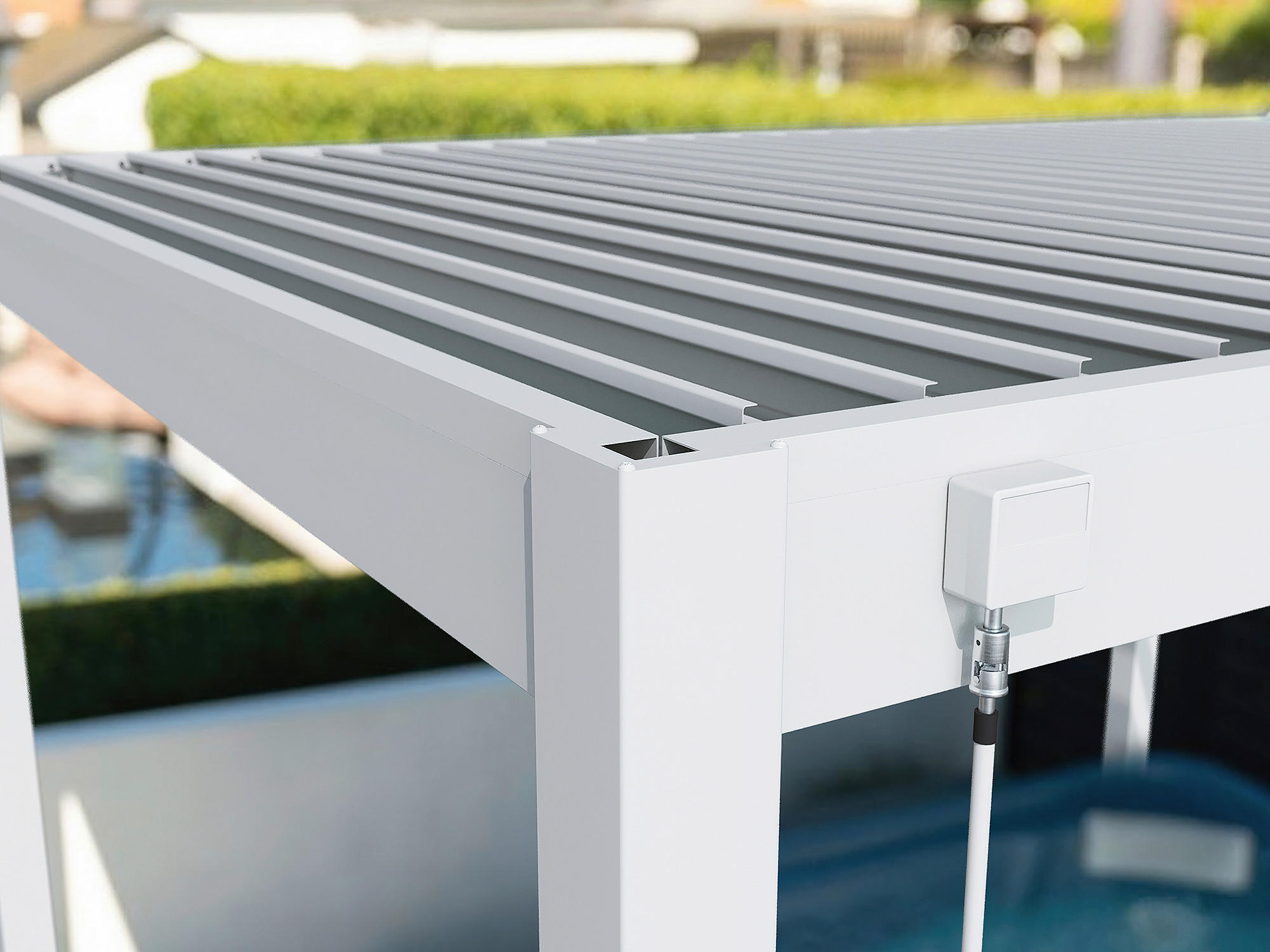 PERGOLA - Weiss, Basics, Metall (400/255/300cm) - Gardenson