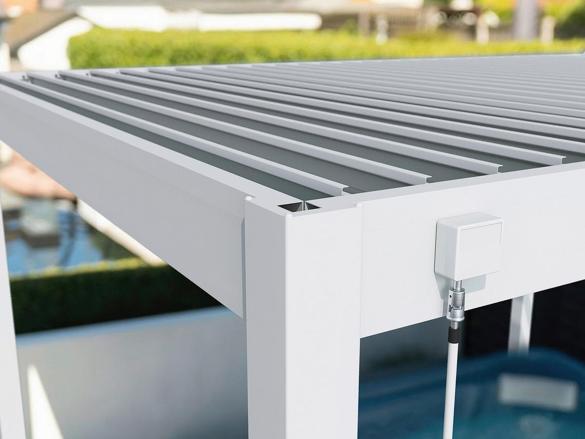 PERGOLA - Weiss, Basics, Metall (400/255/300cm) - Gardenson