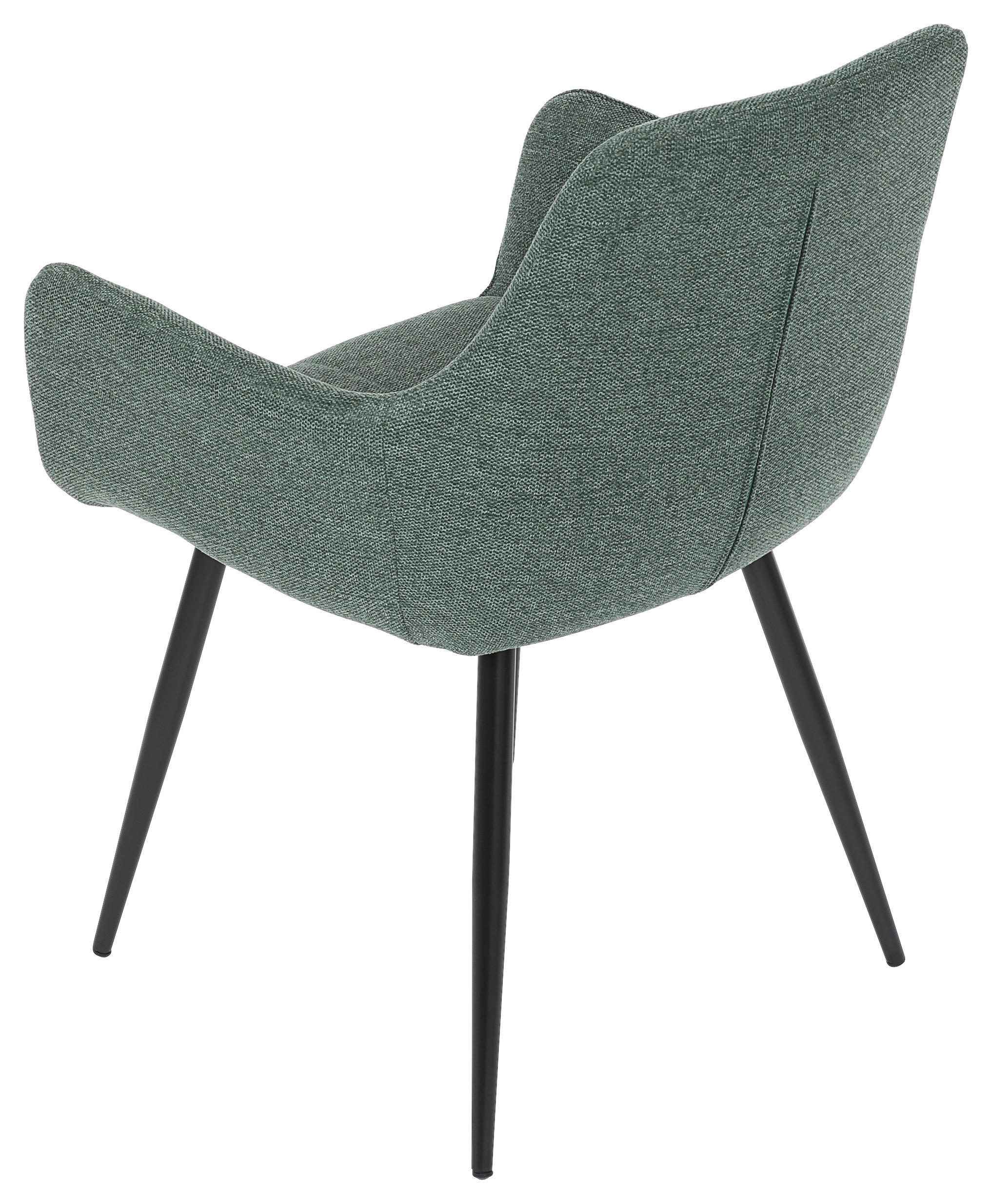 STOLIČKA S PODRÚČKAMI, zelená - čierna/zelená, Modern, kov/textil (58/84/60cm) - Carryhome