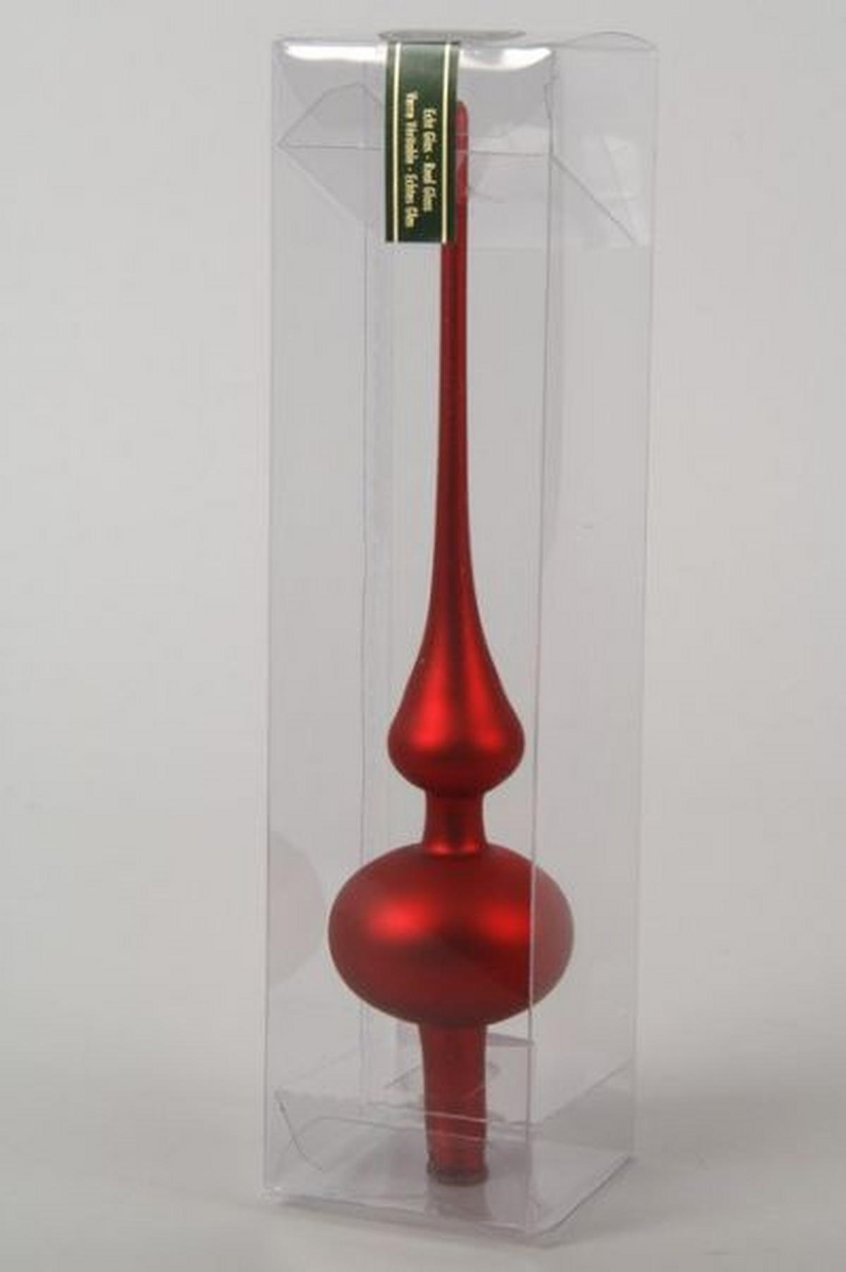VÂRF DE BRAD DE CRĂCIUN - Basics, sticlă (26cm)