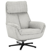 RELAXSESSEL Cord    - Beige/Schwarz, Design, Textil/Metall (79/108/89cm) - Beldomo Style