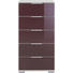 KOMMODE 49 102 41 cm - Brombeere/Alufarben, Design, Glas/Holzwerkstoff (49 102 41cm) - Carryhome KOMMODE 49 102 41 cm - Brombeere/Alufarben, Design, Glas/Holzwerkstoff (49 102 41cm) - Carryhome