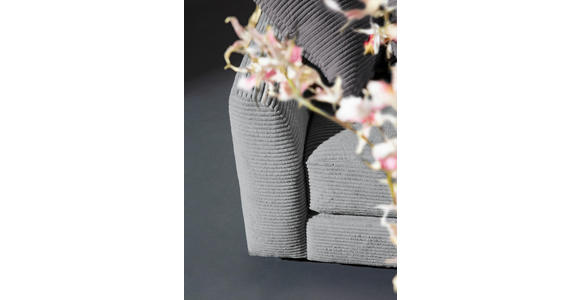 ECKSOFA  in Cord Hellgrau  240/175 cm  - Dunkelgrau/Hellgrau, Design, Kunststoff/Textil (240/175cm) - Xora