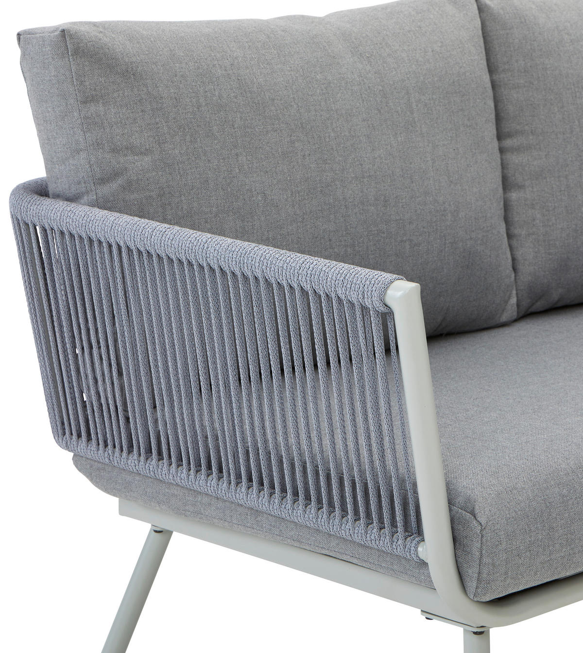 DINING-LOUNGESET 5-teilig  - Schwarz/Grau, MODERN, Glas/Kunststoff (190/65/252cm) - Ambia Garden