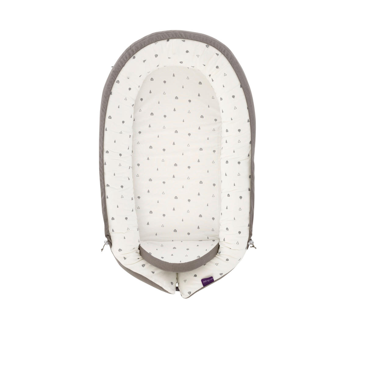 KUSCHELNEST Home Premium  84/47/13 cm   - Dunkelgrau/Weiß, Basics, Textil (84/47/13cm) - Träumeland