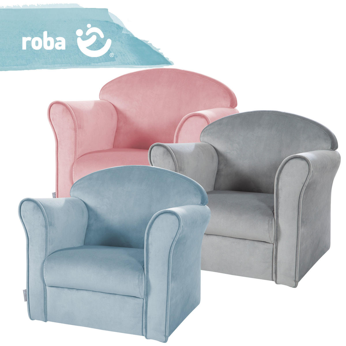 KINDERSESSEL - Rosa, Basics, Textil (49/43/39cm) - Roba