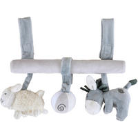 MOBIL TILL BABYSKYDD Diego & Molly  - vit/cremefärgad, Basics, textil (28cm) - Patinio