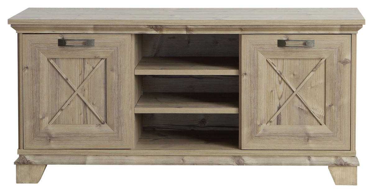 TV KOMODA boja smreke  - boja smreke/srebrna, Konvencionalno, metal/pločasti materijal (145/68,4/45cm) - Landscape