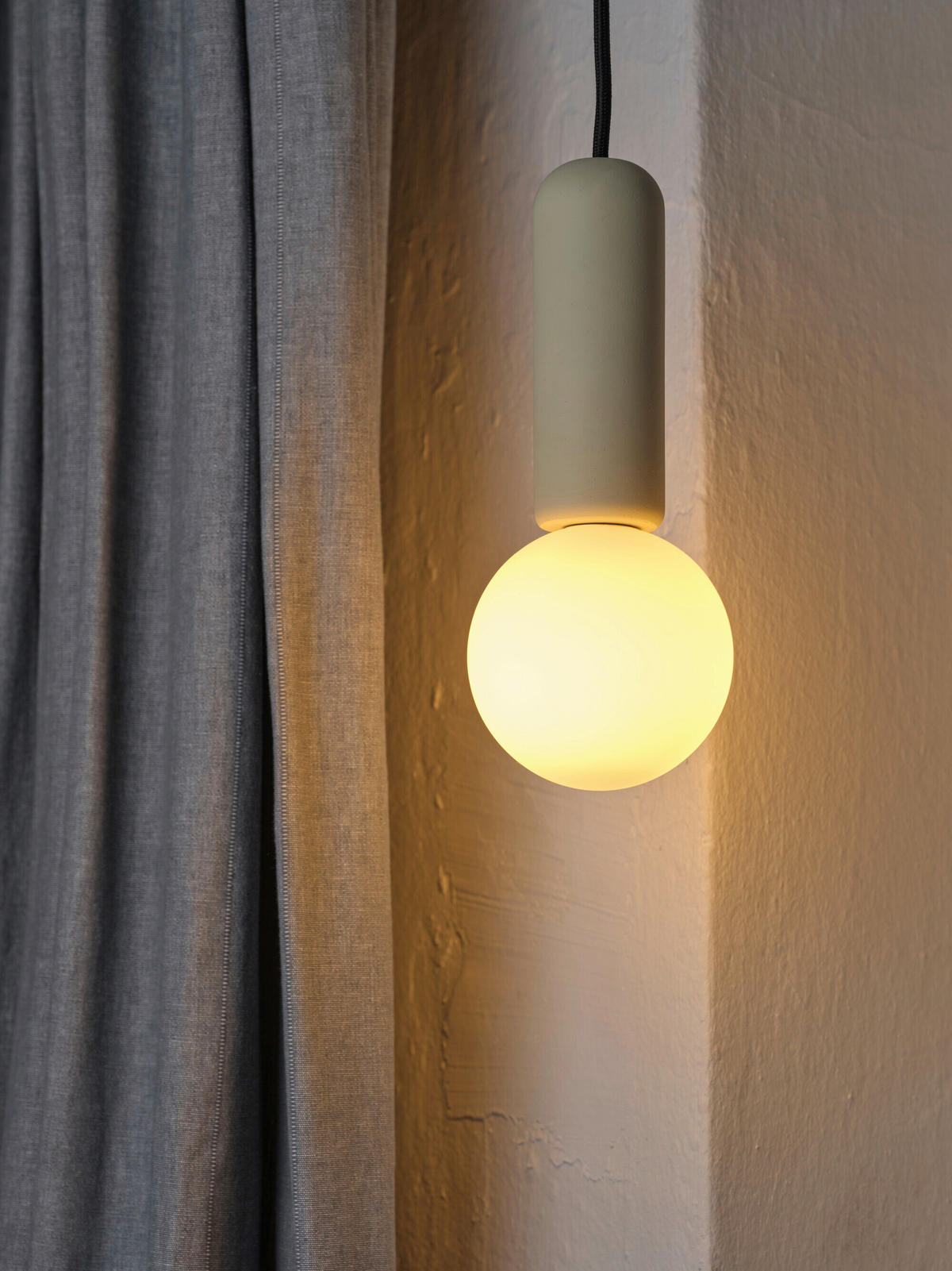 HÄNGELEUCHTE 10/120 cm  - Beige, Basics, Stein (10/120cm) - Osram