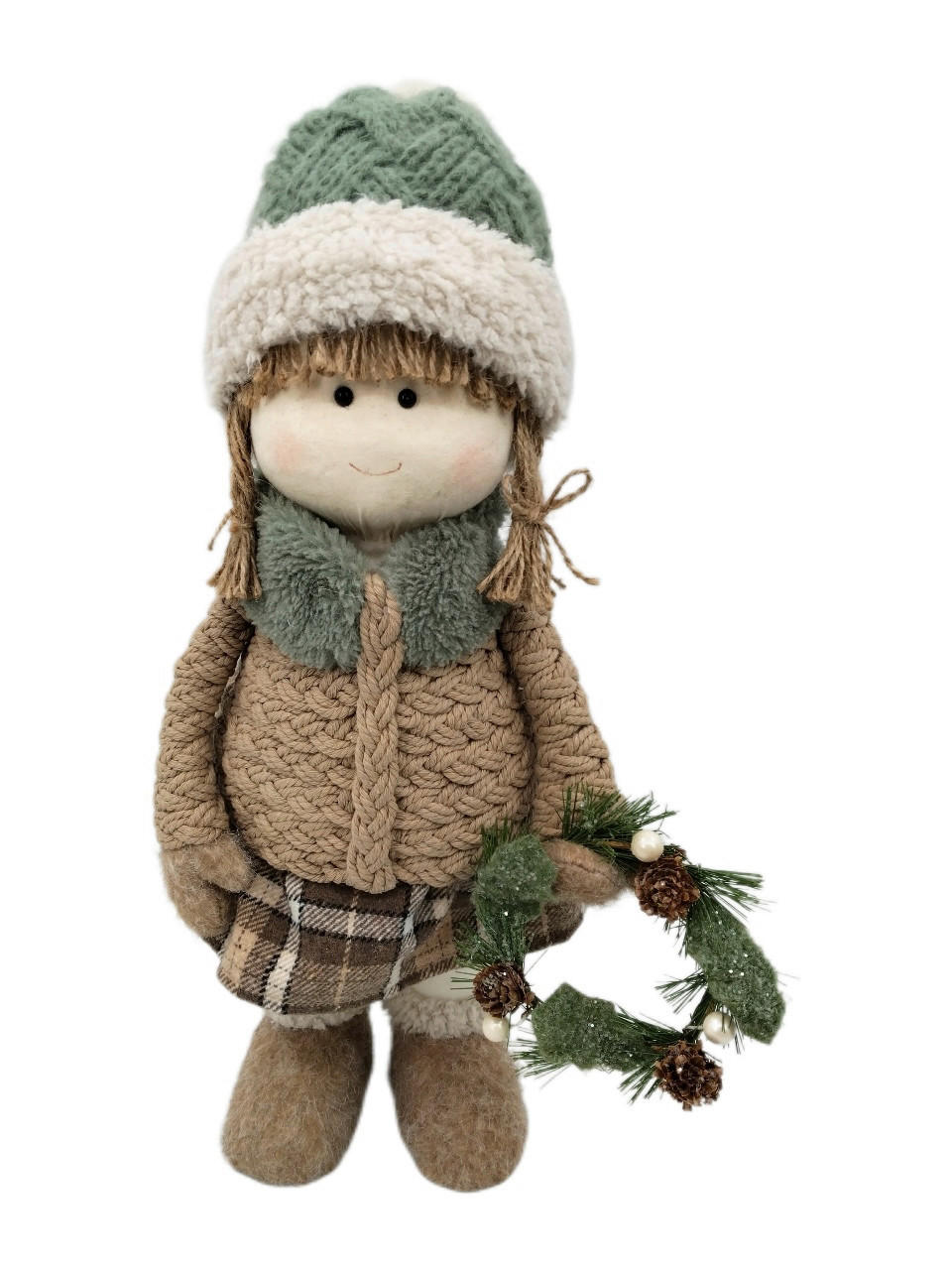 DEKOFIGUR KIND  - Multicolor, LIFESTYLE, Naturmaterialien/Kunststoff (15/42/16cm) - X-Mas
