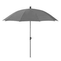 SONNENSCHIRM   - Anthrazit/Silberfarben, Basics, Textil/Metall (220/231/220cm) - Schneider