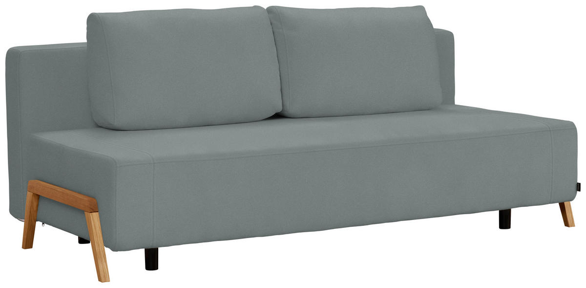 SCHLAFSOFA in Textil Grau  - Naturfarben/Grau, Design, Holz/Textil (211/88/102cm) - Niels Andersson