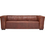 SOFA in Echtleder Braun  - Braun, Trend, Leder/Holz (228/72/90cm) - Ambia Home