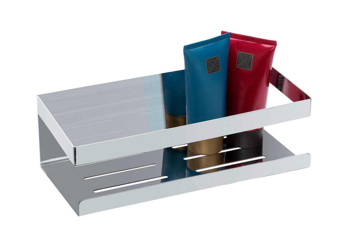 DUSCHABLAGE Metall  - Edelstahlfarben, KONVENTIONELL, Metall (25/8/11,5cm) - Schöner Wohnen