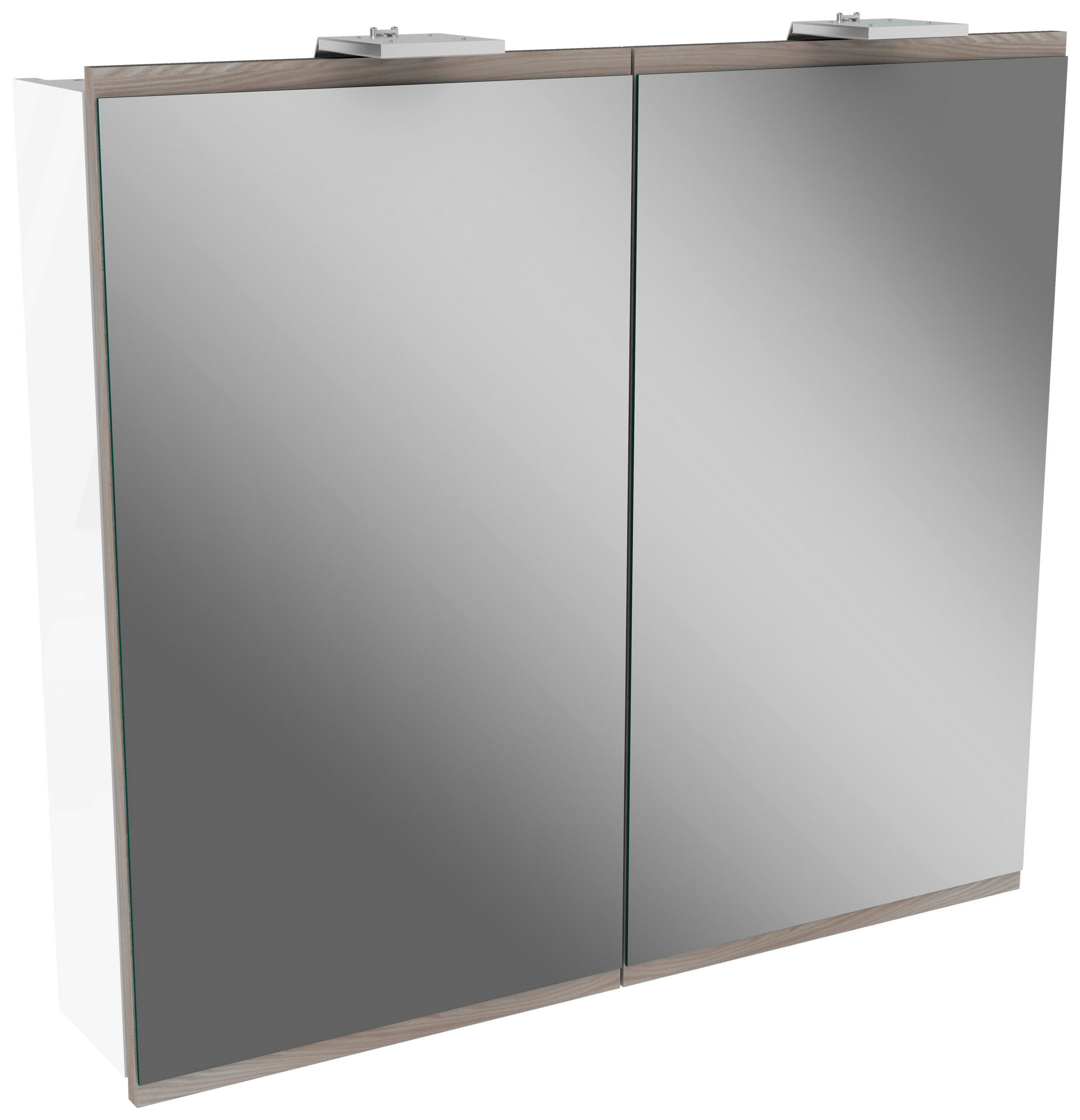 Mid.you Spiegelschrank Weiß 80x73x15.5 cm