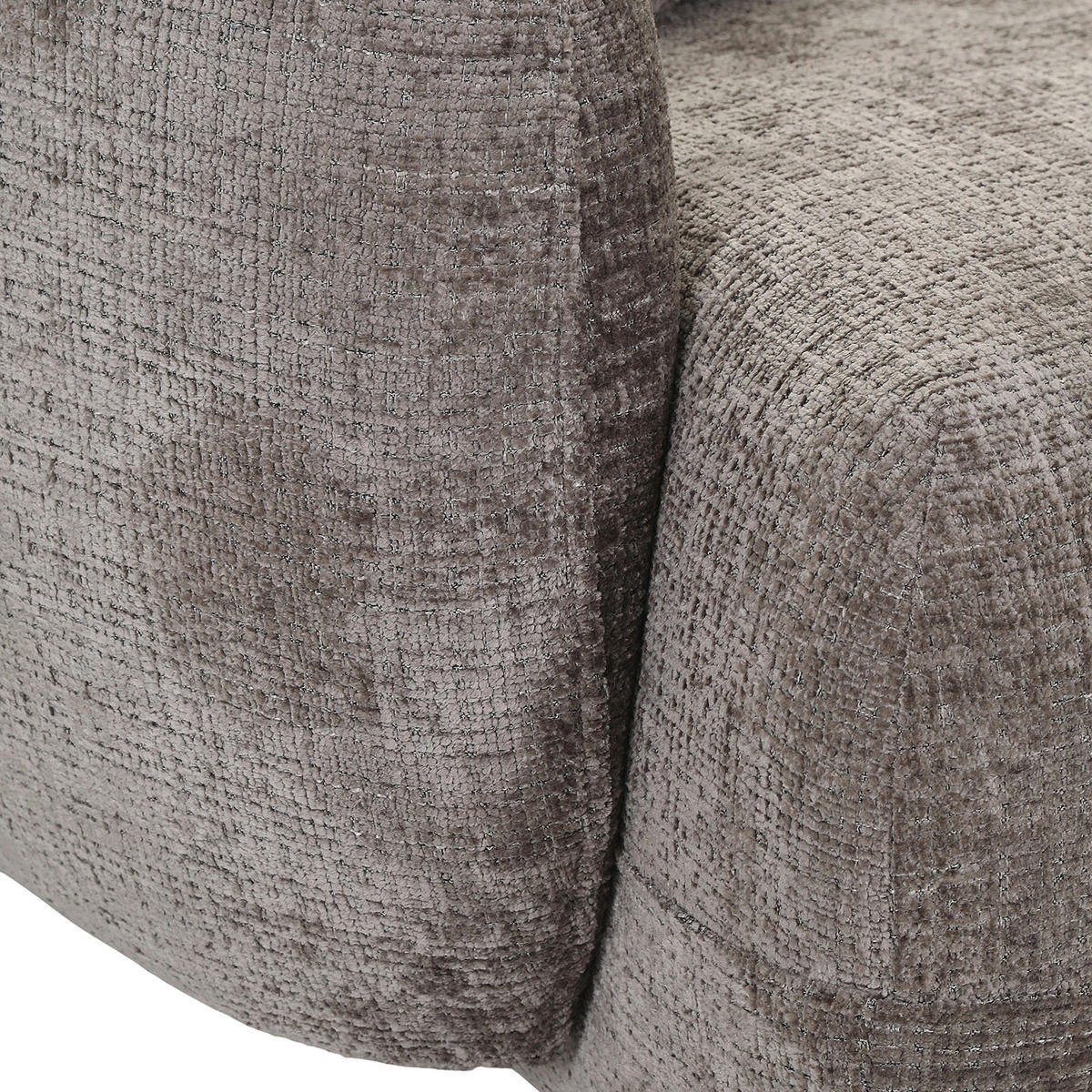 BIGSOFA Chenille Dunkelgrau  - Dunkelgrau/Schwarz, MODERN, Kunststoff/Textil (270/112/125cm) - Carryhome