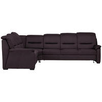 ECKSOFA in Mikrofaser Anthrazit  - Anthrazit/Schwarz, Konventionell, Holz/Textil (245/303cm) - Beldomo Comfort