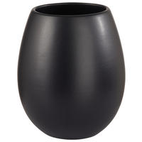VASE 18 cm  - Schwarz, Basics, Keramik (14,5/18cm)