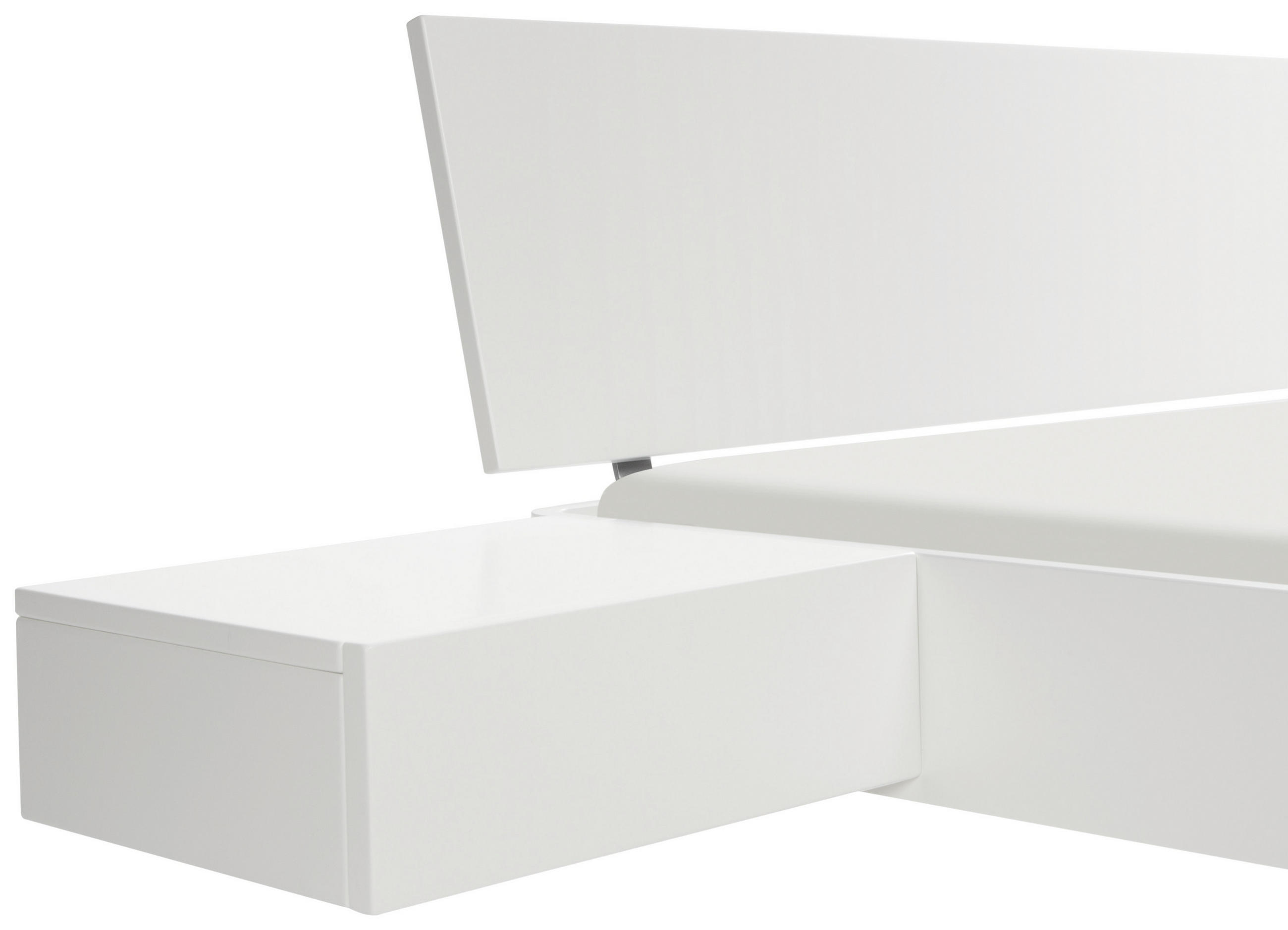 NACHTSCHRANK 48/16/41 cm Buche massiv - Weiß, Basics, Holz (48/16/41cm) - Hasena